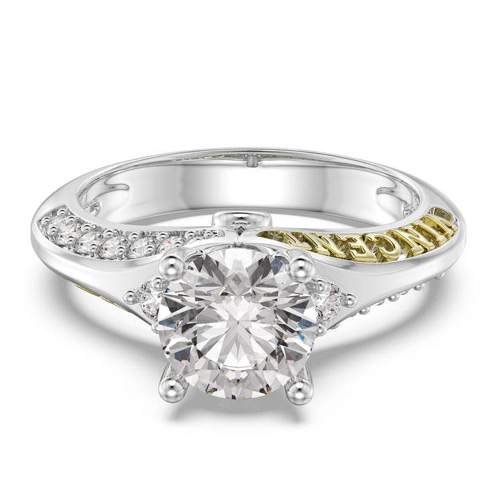 Custom 3D Sterling Silver Wedding Ring