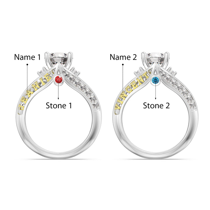 Custom 3D Sterling Silver Wedding Ring
