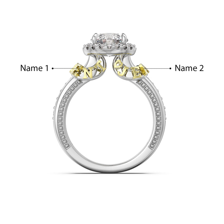 Custom 3D Jewelry Moissanite Ring