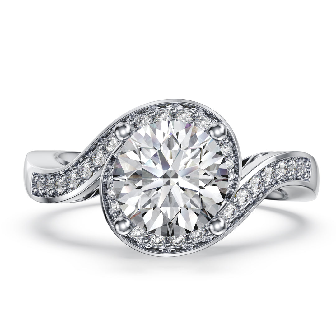 Custom 3D Silver Wedding Ring