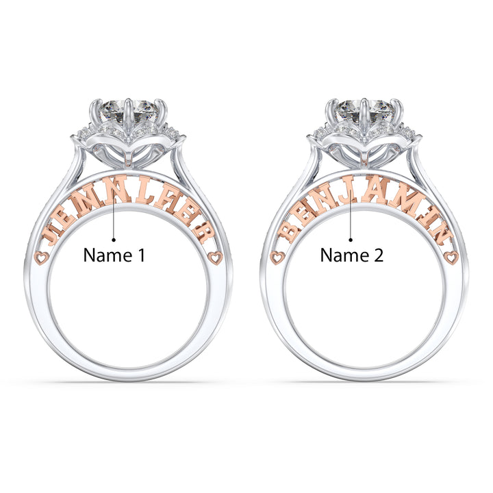 3D Sterling Silver Wedding Ring