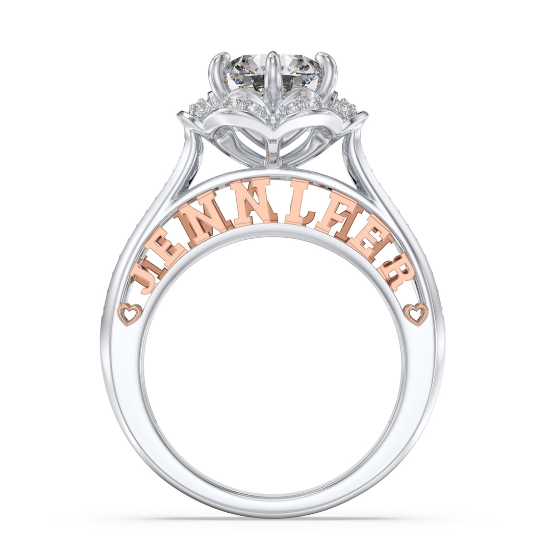 3D Sterling Silver Wedding Ring