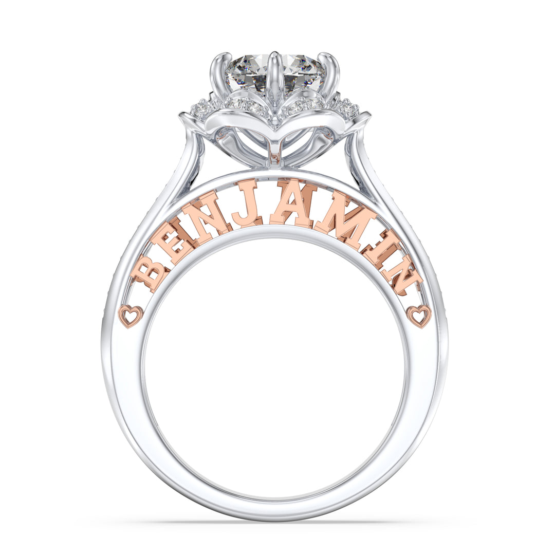 3D Sterling Silver Wedding Ring