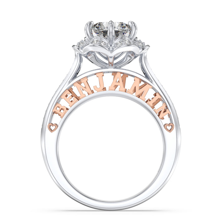 3D Sterling Silver Wedding Ring