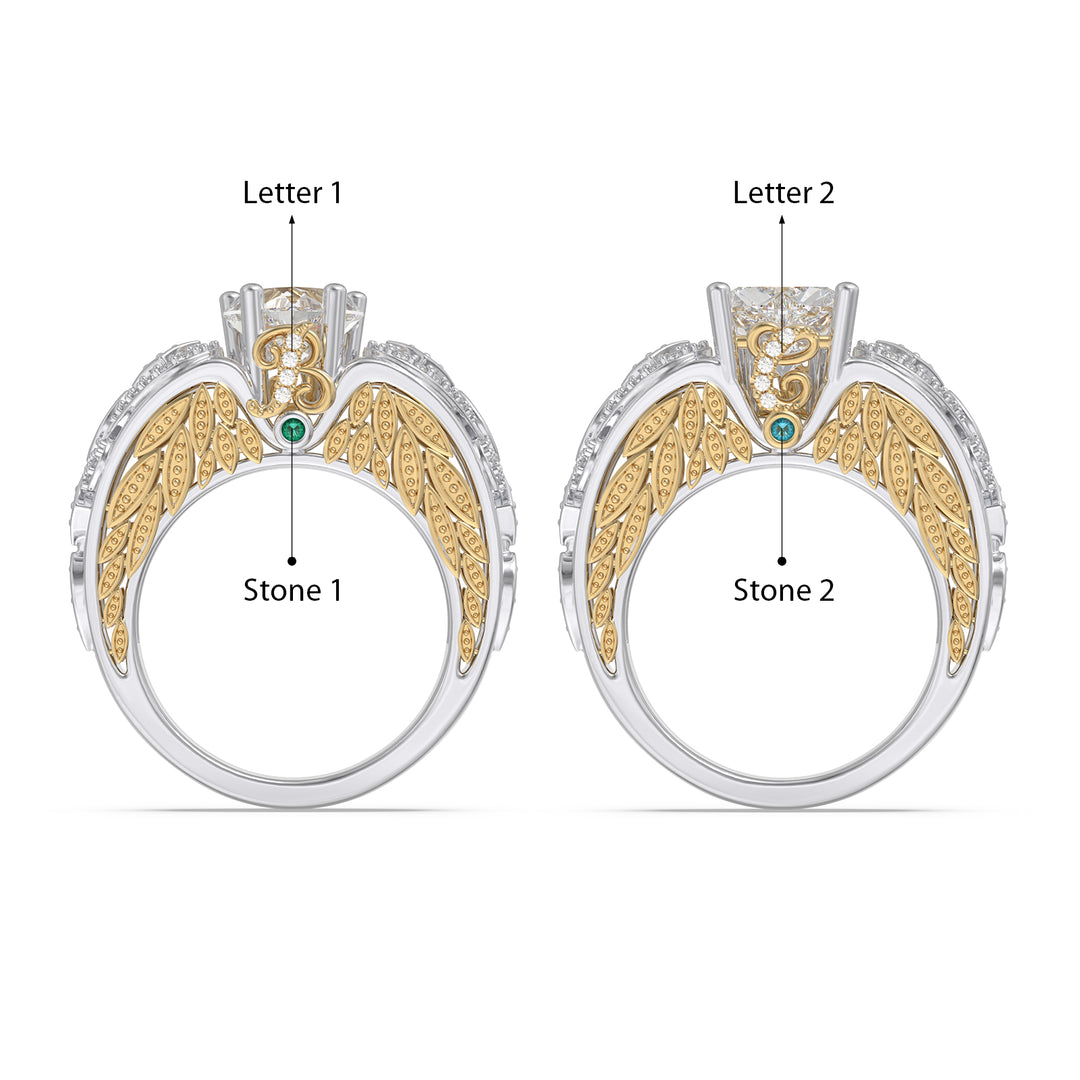 3D Jewlery Moissante Wedding Ring