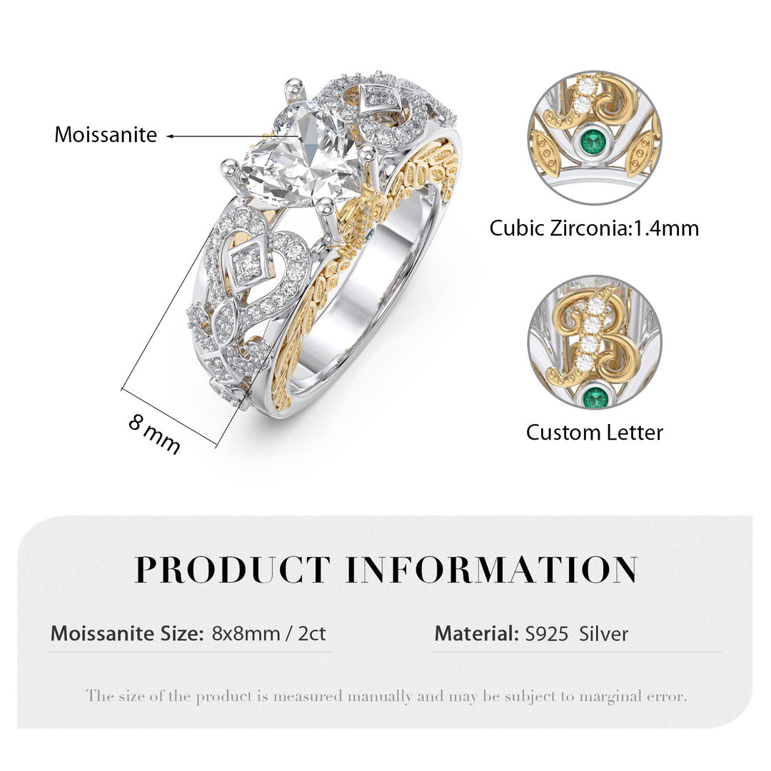 3D Jewlery Moissante Wedding Ring