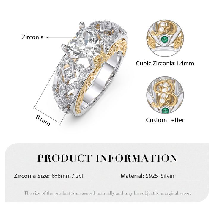 3D Jewlery Moissante Wedding Ring
