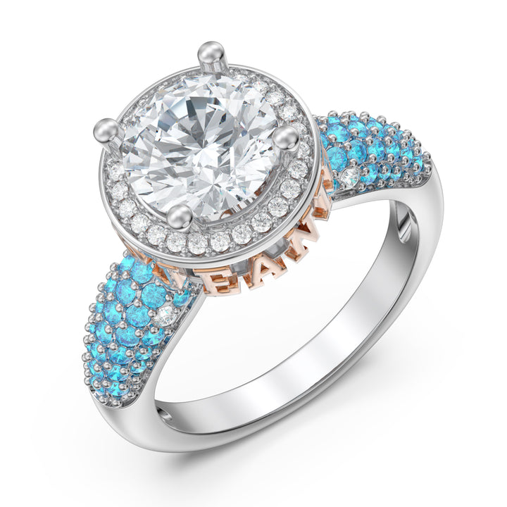 Custom Jewlery Moissante Wedding Ring