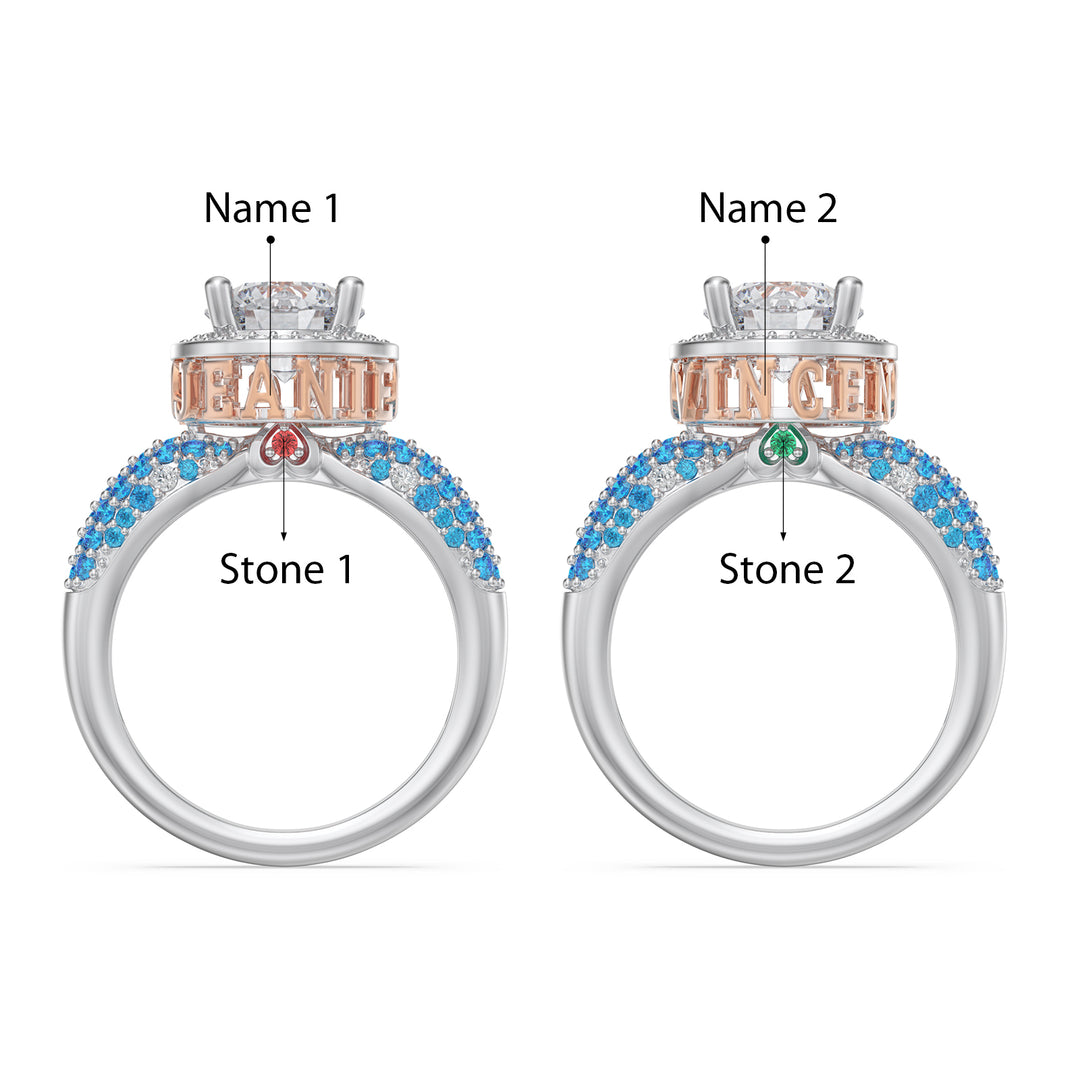 Custom Jewlery Moissante Wedding Ring