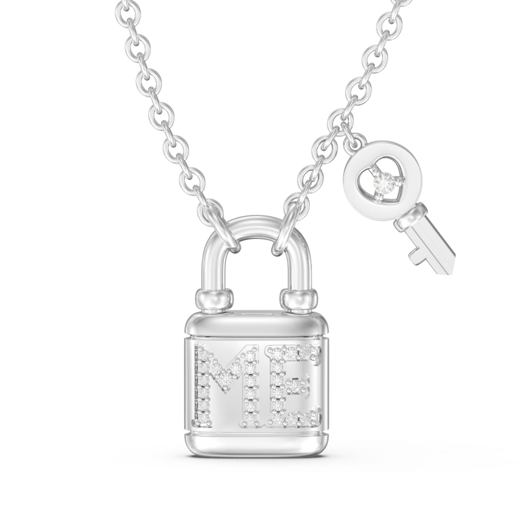 Custom Lock and Key Necklace