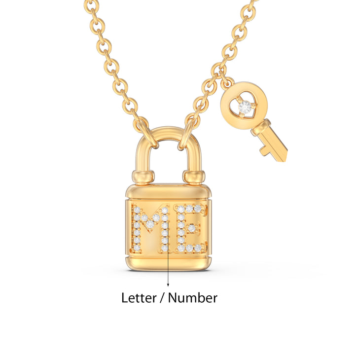 Custom Lock and Key Necklace