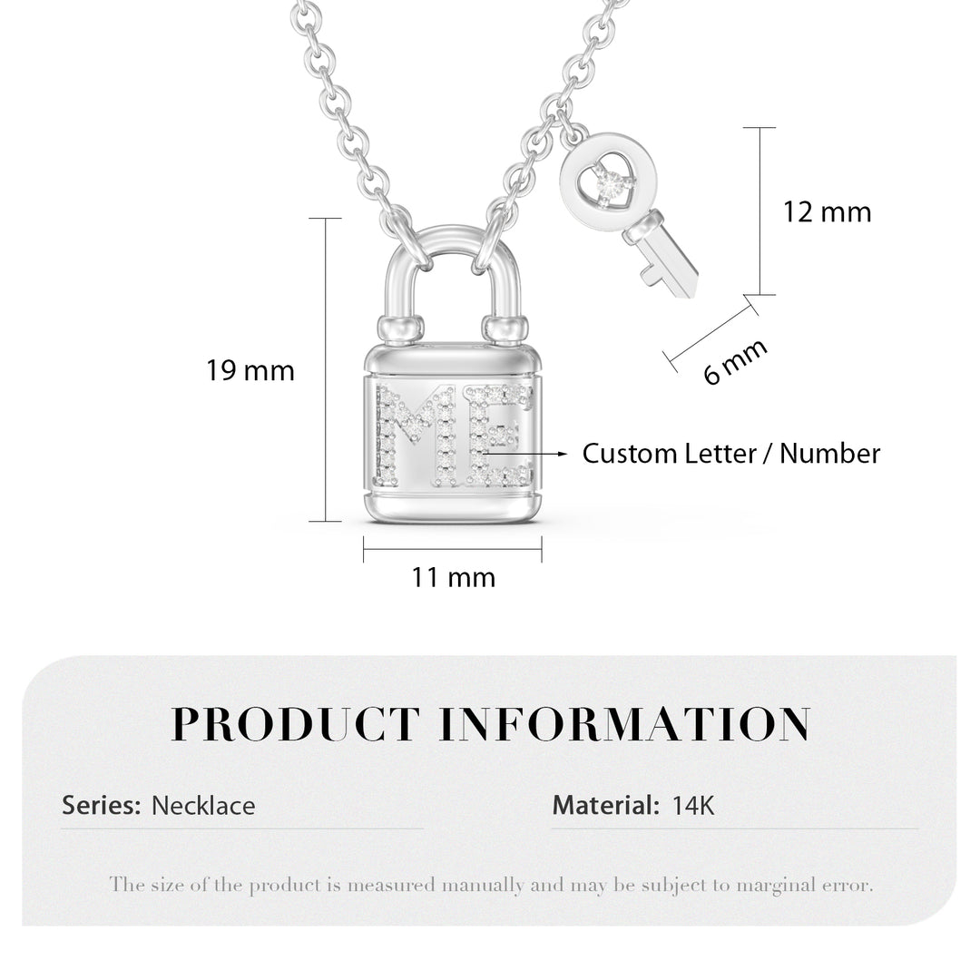 Custom Lock and Key Necklace