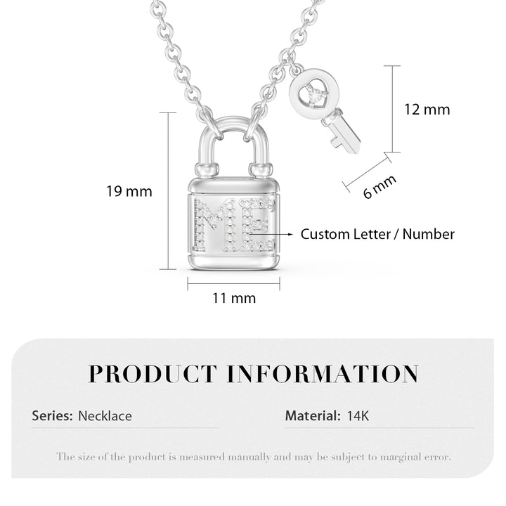 Custom Lock and Key Necklace