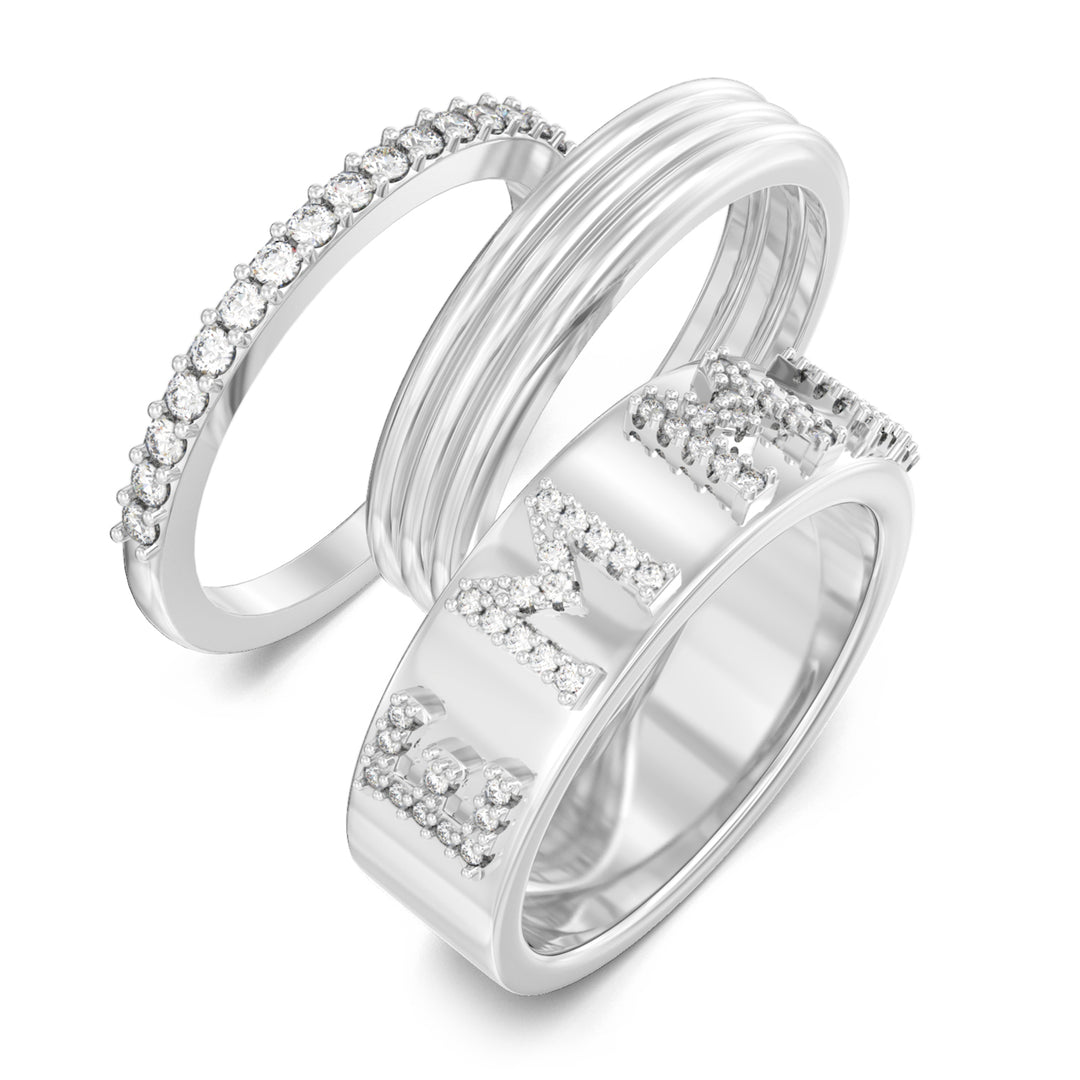 Custom 3D Jewelry Letter Ring