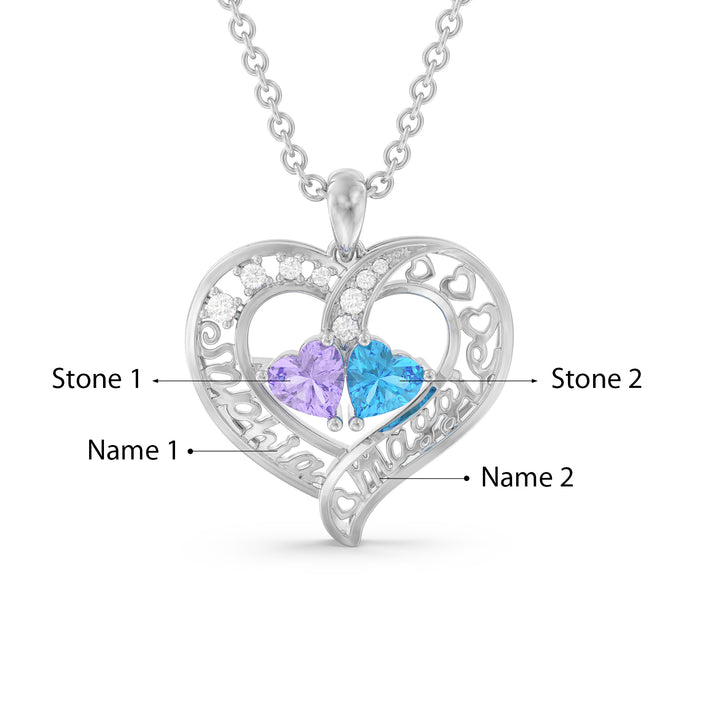 Custom 3D Jewelry Heart Necklace