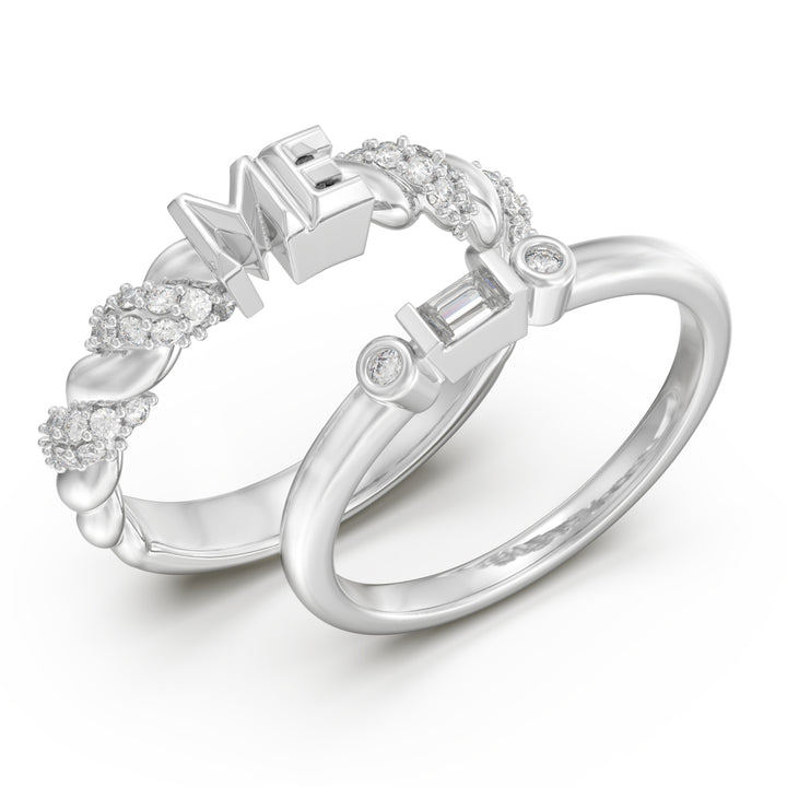Custom 3D Jewelry Couple Ring