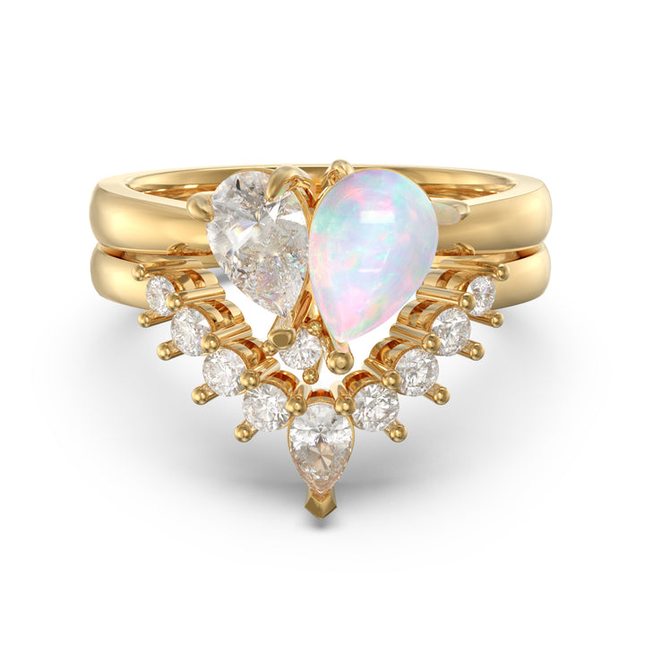 Custom 3D Jewelry Opal Ring