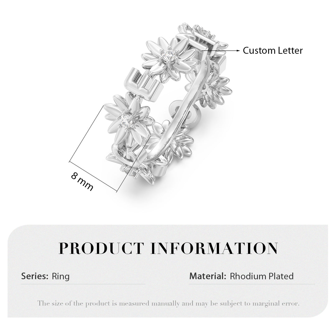 Custom 3D Jewelry Flower Ring
