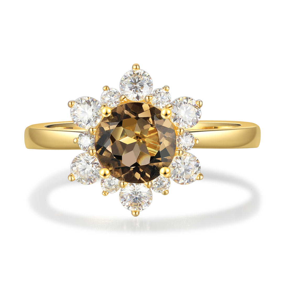 Gold Natural Gemstone Ring