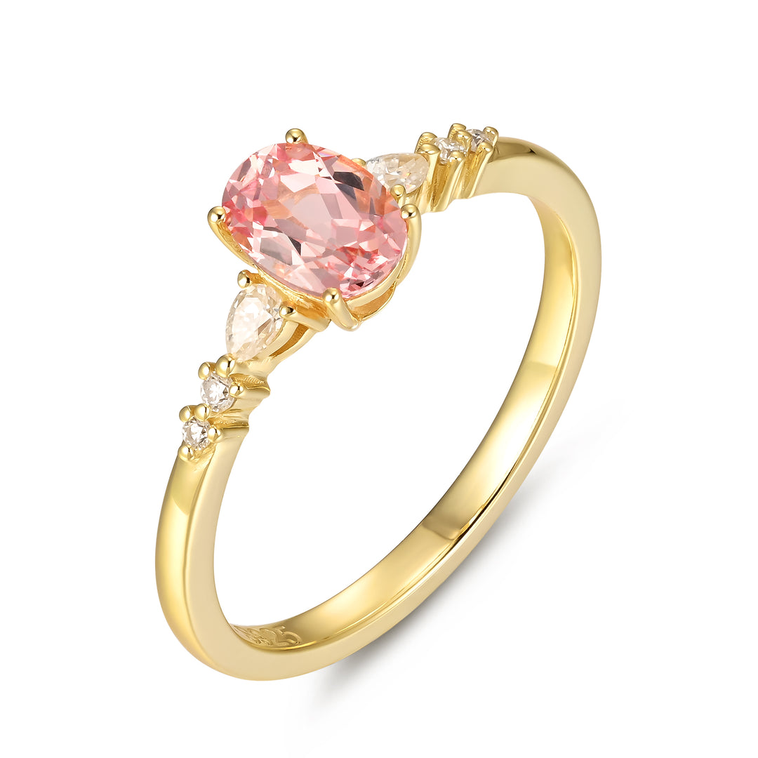 Natural Pink Sapphire Ring