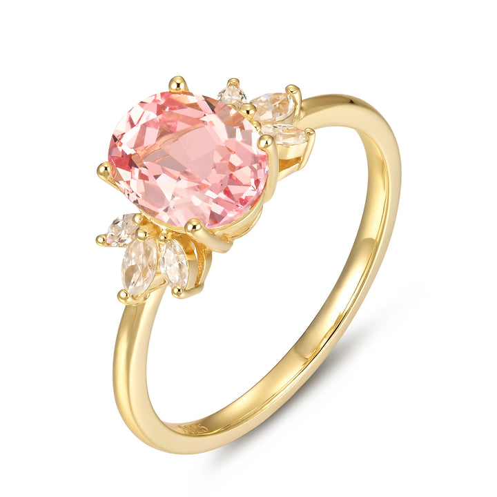 Natural Pink Sapphire Ring