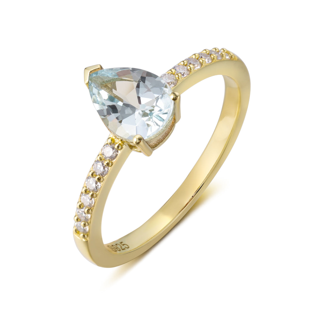 Silver Natural Sapphire Ring