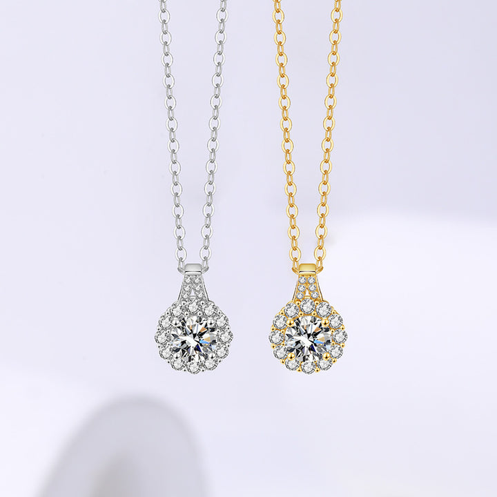 Sterling Silver Moissanite Necklace