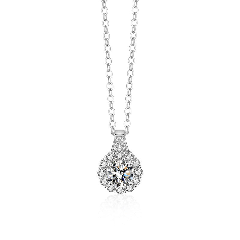 Sterling Silver Moissanite Necklace