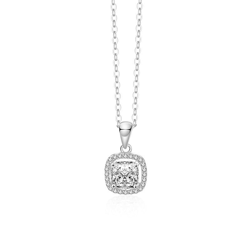 Sterling Silver Moissanite Necklace