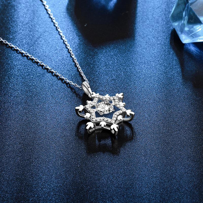 Sterling Silver Moissanite Necklace
