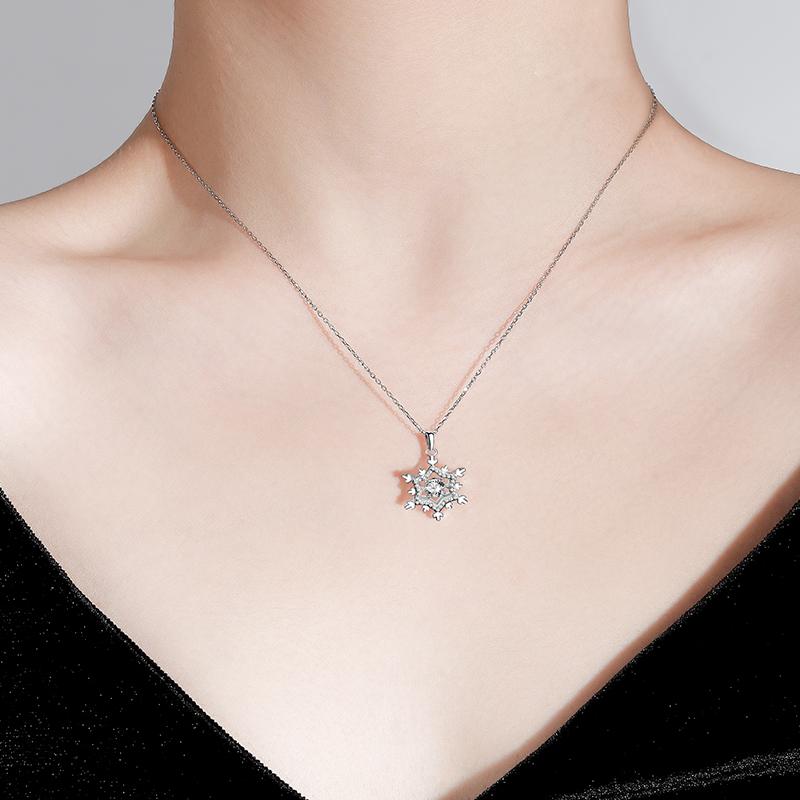 Sterling Silver Moissanite Necklace