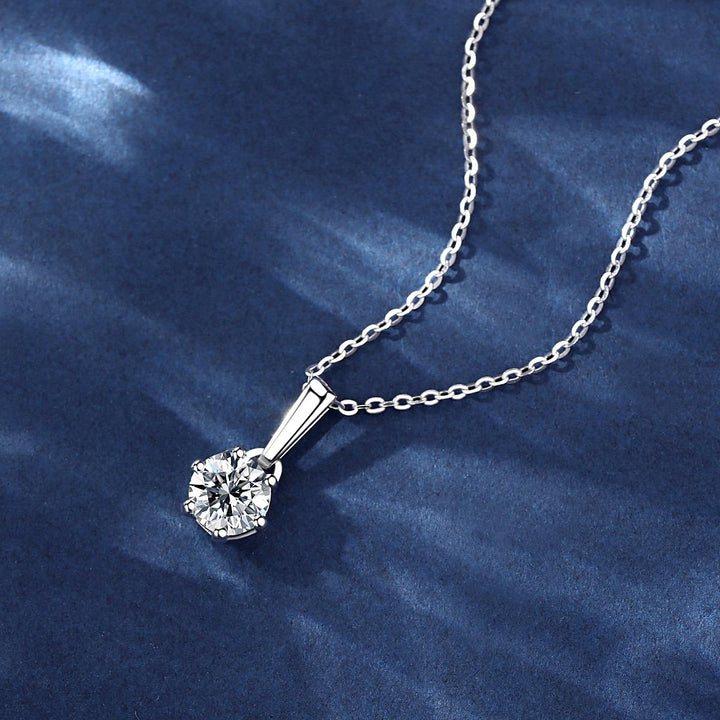Sterling Silver Moissanite Necklace