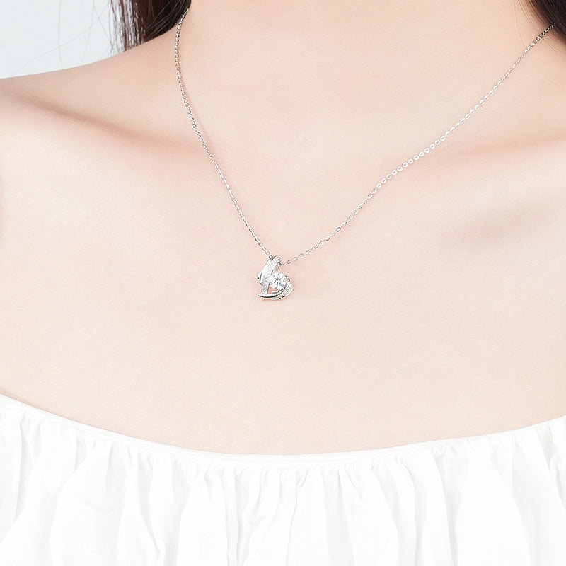 Sterling Silver Moissanite Necklace