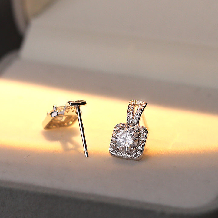 Sterling Silver Moissanite Earrings