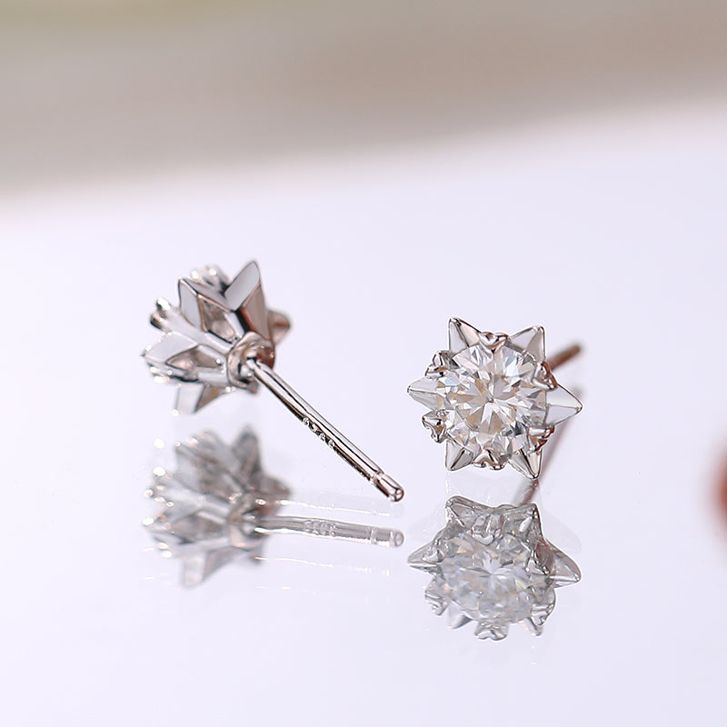 Sterling Silver Moissanite Earrings