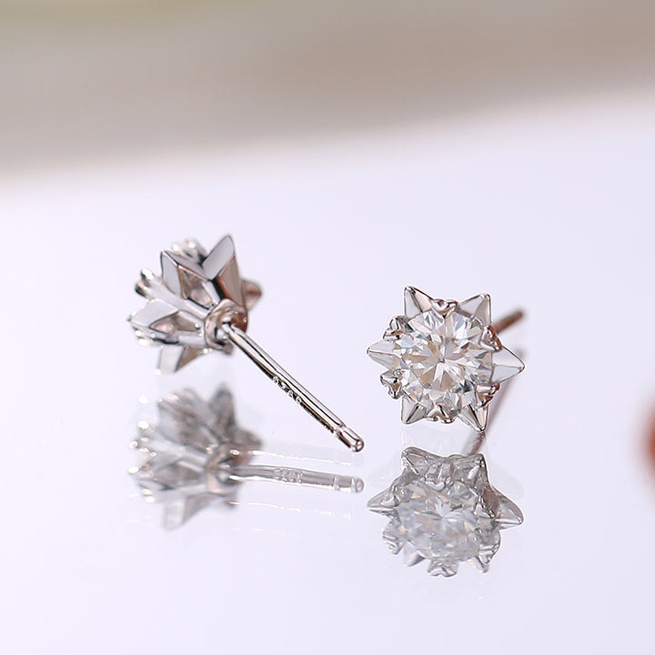 Sterling Silver Moissanite Earrings