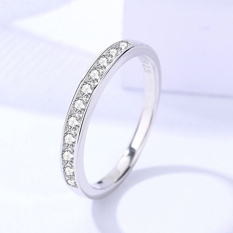 Sterling Silver Moissanite Ring
