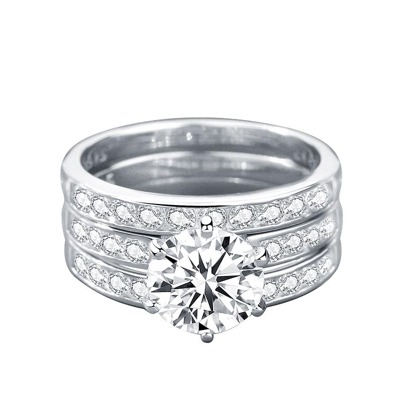 Sterling Silver Moissanite Ring