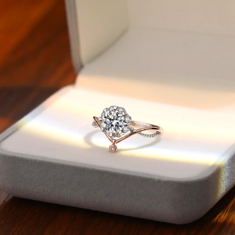 Sterling Silver Moissanite Ring