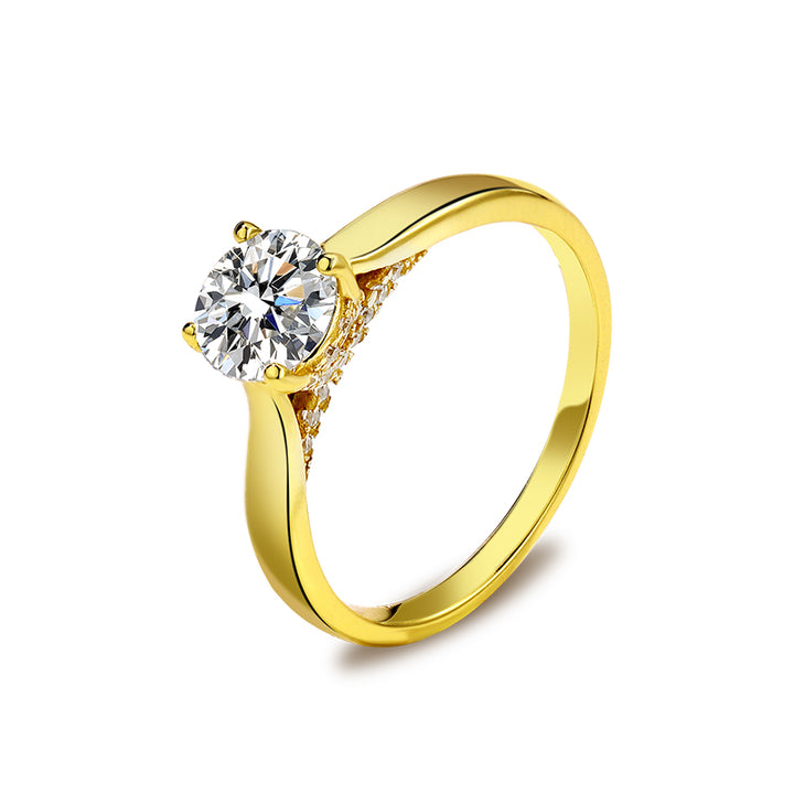 Sterling Silver Moissanite Ring