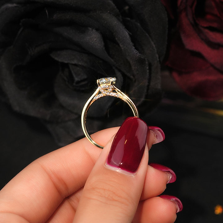Sterling Silver Moissanite Ring