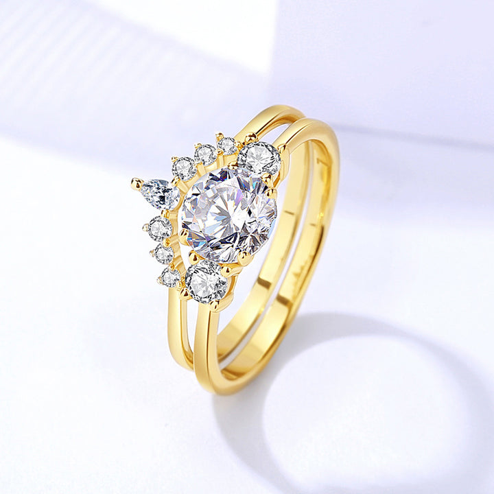 Sterling Silver Moissanite Ring