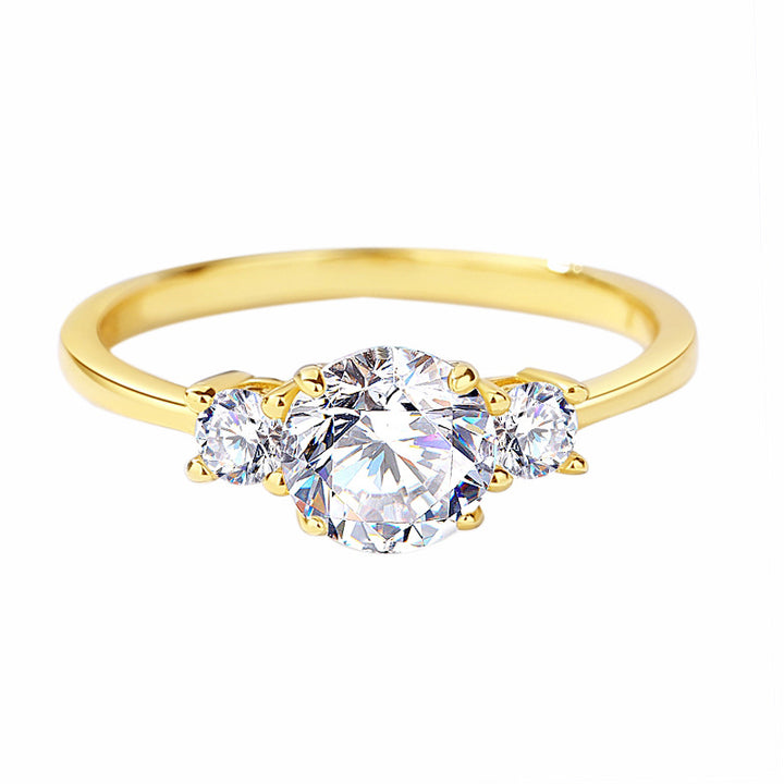 Sterling Silver Moissanite Ring