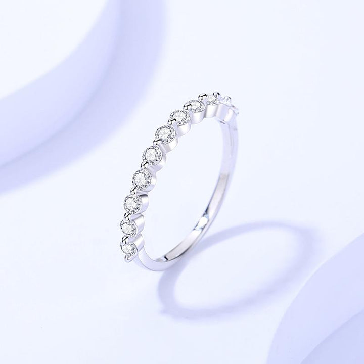 Sterling Silver Moissanite Ring
