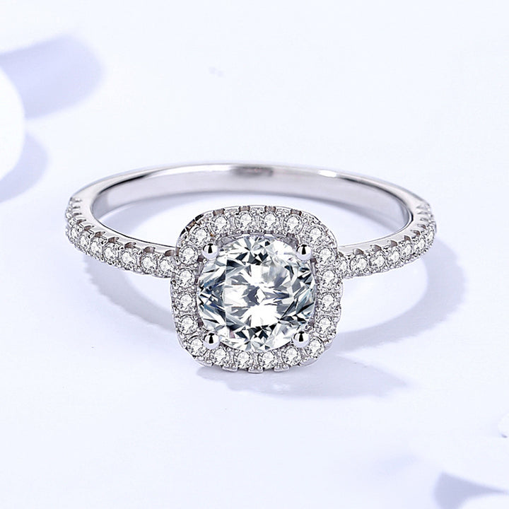 Sterling Silver Moissanite Ring