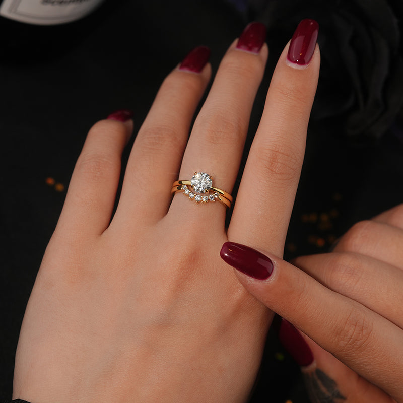 Sterling Silver Moissanite Ring
