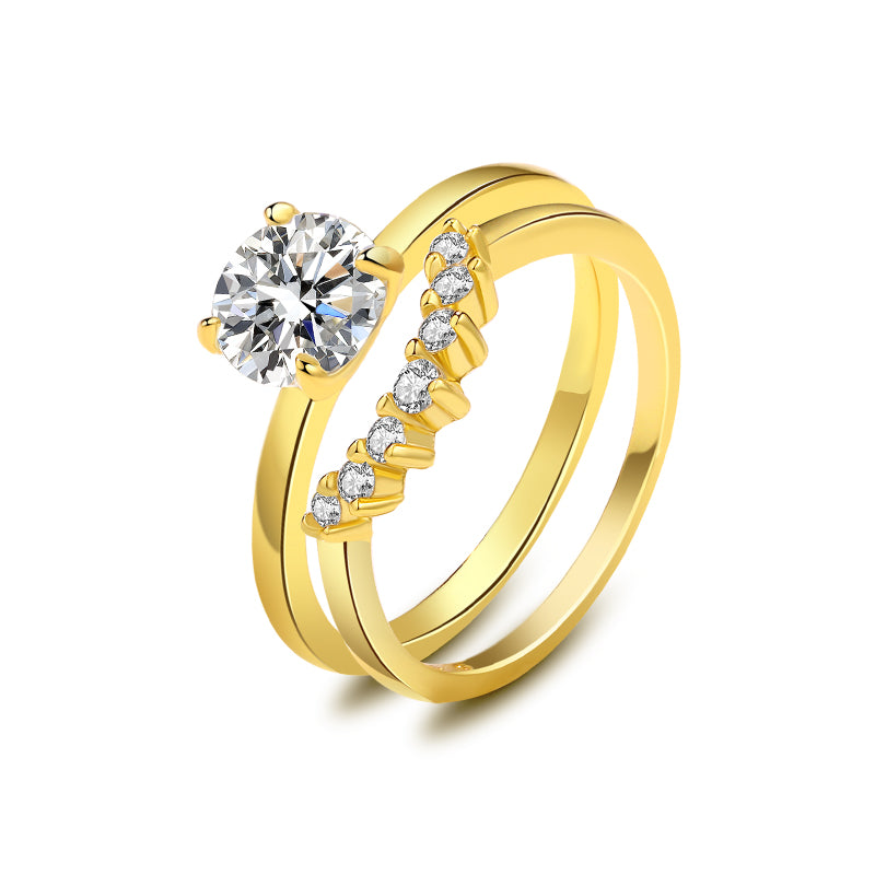 Sterling Silver Moissanite Ring