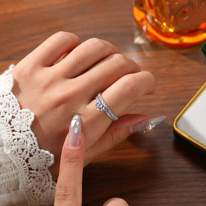 Sterling Silver Moissanite Ring