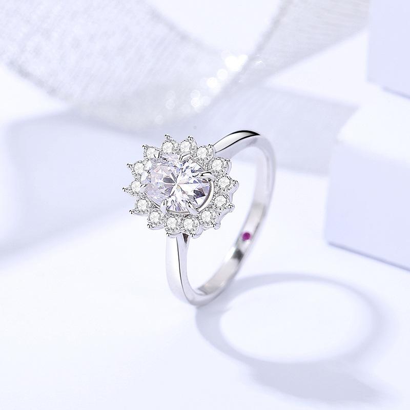 Sterling Silver Moissanite Ring