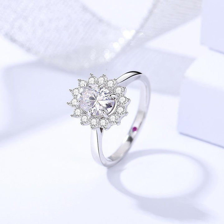 Sterling Silver Moissanite Ring